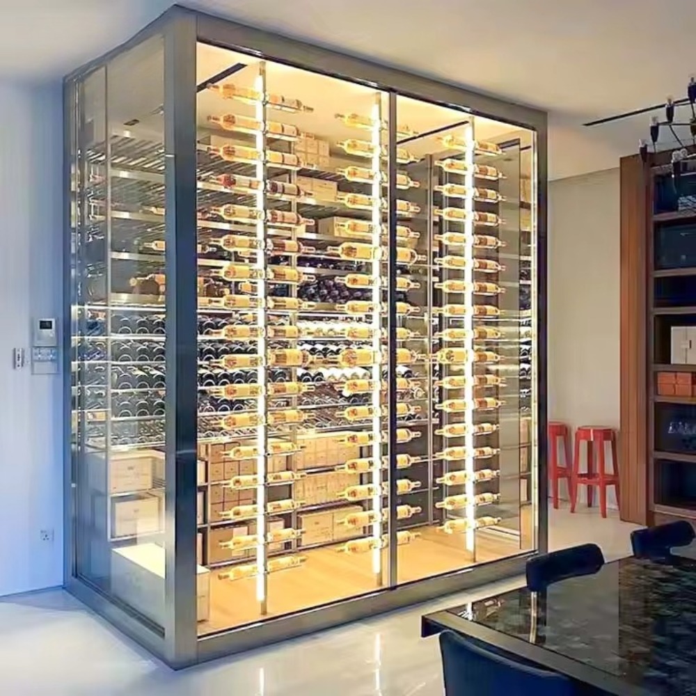 Storage & Organization - رف نبيذ من الأرض إلى السقف