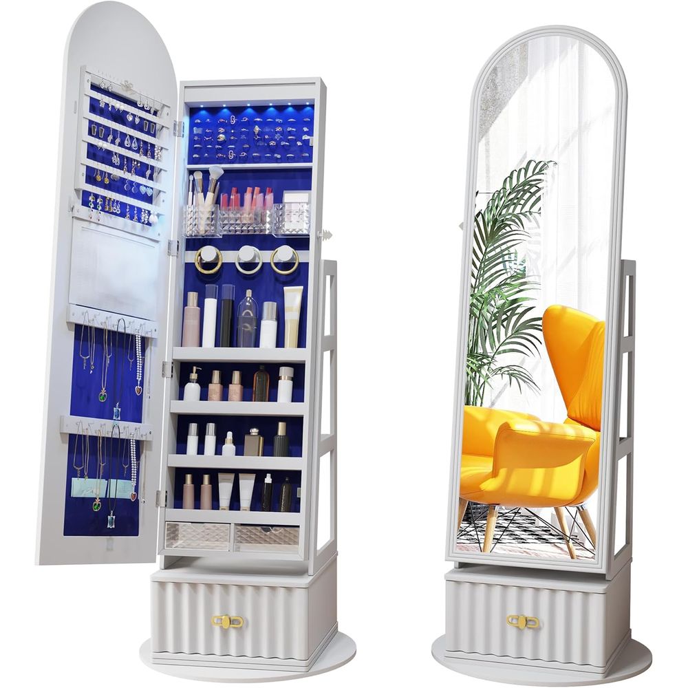 خزانة ملابس بمرآة كاملة الطول  - مراجعة Storage & Organization وسعره