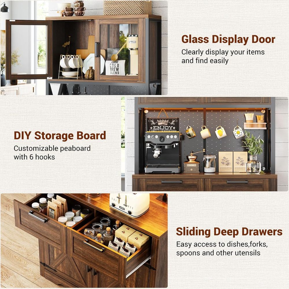 خزانة مطبخ بطول 71 بوصة مع إضا - مراجعة Storage & Organization وسعره