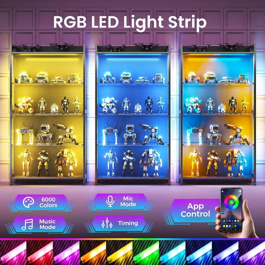 وحدة عرض بأربعة مستويات مع أرف - مراجعة Lighting وسعره