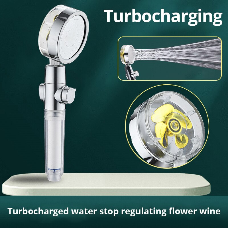 رأس دش جديد مدفوع بمروحة ، رأس - مراجعة High Pressure Shower Head Handheld وسعره