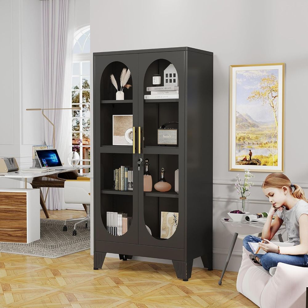 خزانة عرض زجاجية بطول 61 بوصة  - مراجعة Storage & Organization وسعره