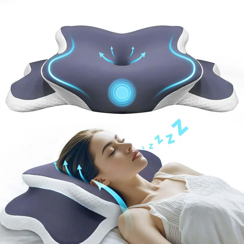 وسادة من الفوم الذاكر، وسادة ل - مراجعة Memory Foam Orthopedic Pillow Neck Pain وسعره