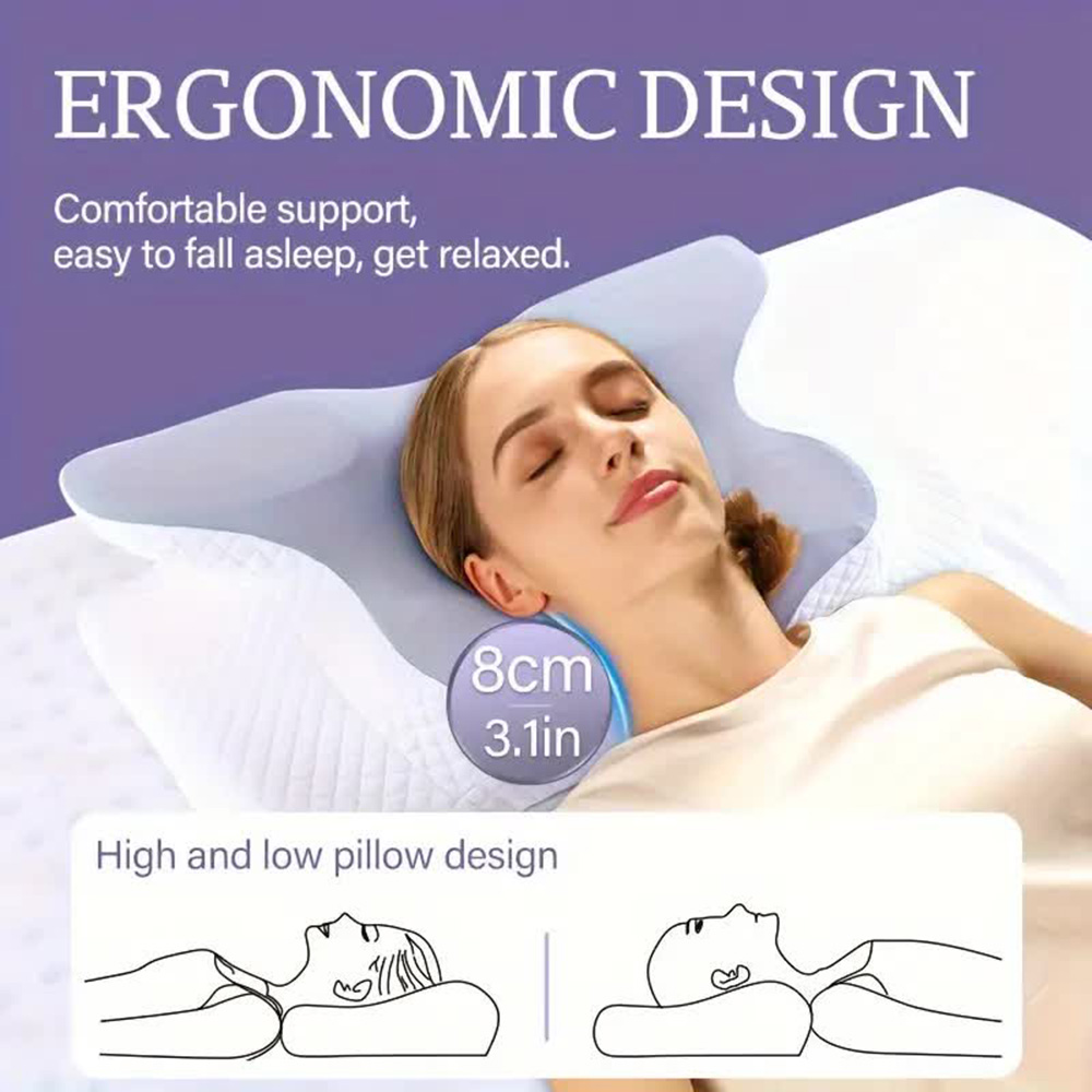 الوسائد رغوة الذاكرة فراشة على - مراجعة Anti Snore Contour Pillow وسعره